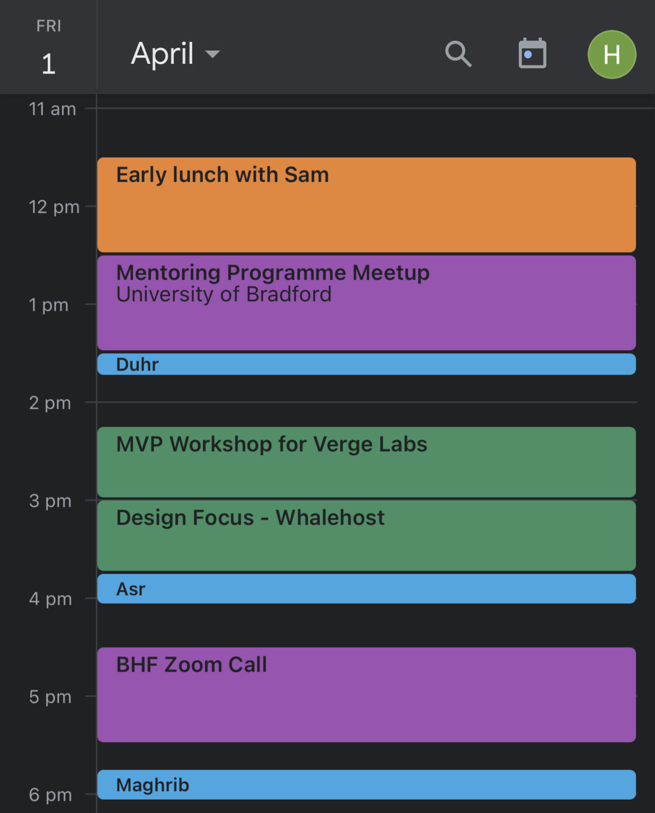 PrayerCal A free app that adds accurate prayer times to your calendar